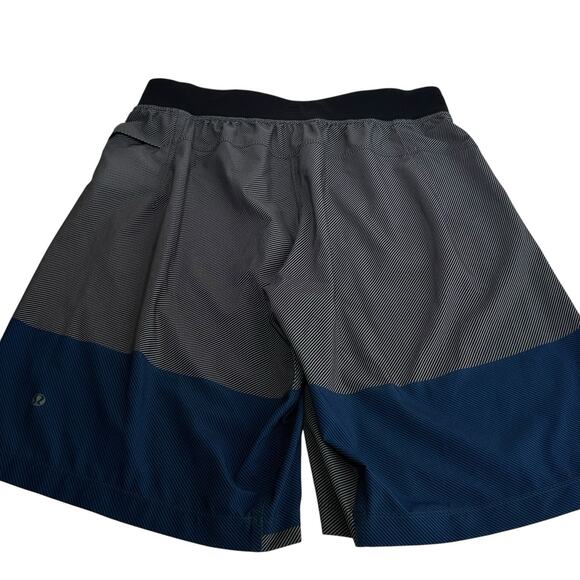 Lululemon Short Mens Medium Gray Train To Beach Stretch Lined Swim Trunks Size M - Picture 6 of 12
